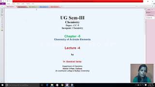 Comparison of Lanthanides and Actinides Lecture 4 Chemistry of Actinide elements [upl. by Huff]