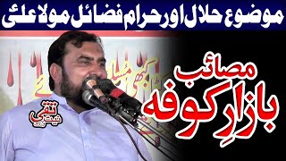 Allama Syed Azhar Abbas Sherazi  Fazail Mola Ali as  Masaib Bazar e Kufa [upl. by Ennahtebazile]