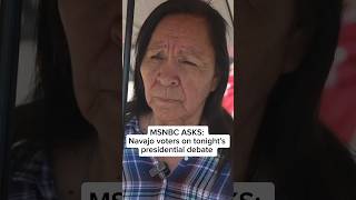 MSNBC ASKS Navajo voters on tonights presidential debate [upl. by Rexanna727]