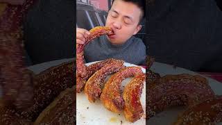 Chewing Sound Crispy Pork Belly eating satisfying [upl. by Zeba869]