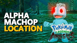 Alpha Machop Pokemon Legends Arceus Location [upl. by Asiul]