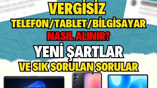 Vergisiz Telefon  Tablet  Bilgisayar nasıl alınır Bütün Şartlar ve Sık Sorulan Sorular [upl. by Acima]