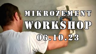 Mikrozement Workshop  Fugenloses Bad selber gestalten [upl. by Crescen]