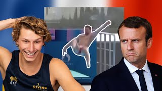 Olympians React To Diving FAILS [upl. by Garett]