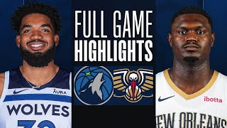 TIMBERWOLVES at PELICANS  FULL GAME HIGHLIGHTS  December 11 2023 [upl. by Noevad]