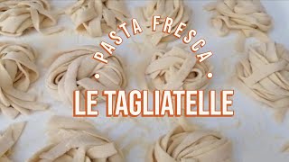 Pasta Fresca senza uova Come fare le tagliatelle [upl. by Vivian]