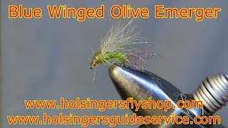 Blue Winged Olive Emerger Holsingers Fly Shop [upl. by Llerrom705]