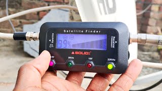 Satellite Finder Se Dish Kaise Set Kare  New Solid Satellite Finder Lonch  All Dish Info [upl. by Ted]