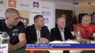 Binkowski  Zimnoch Spięcie na konferencji prasowej [upl. by Sancho203]