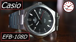 Casio Edifice EFB108D Review casioedifice watchreview [upl. by Heffron371]