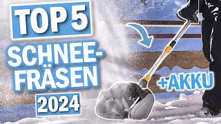 Top 5 AKKU SCHNEEFRÄSEN im Vergleich  2024  Beste Akku Schneefräsen [upl. by Yelhsa]