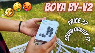 My New Wireless Mic 🤩  BOYA BYV2 🤑  Review 🔥 [upl. by Nyret]