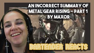 An Incorrect Summary of Metal Gear Rising Part 1 by Max0r  First Time Watching [upl. by Nolana]