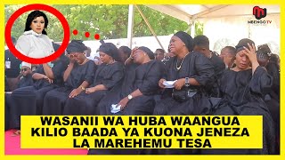 WASANII WA HUBA WAANGUA KILIO BAADA YA KUONA JENEZA LA MAREHEMU GRACE MAPUNDA AMA TESA [upl. by Attikram658]