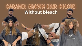 Caramel brown hair haircolour education ytstudio [upl. by Adekahs]