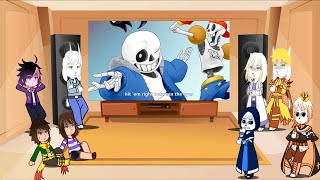 StorySwap React to Memes Chara memes Undertale AMV Genocide Undertale react to  part 1 [upl. by Tally452]