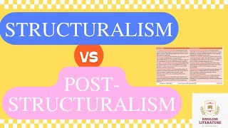 Structuralism vs PostStructuralism Structuralism vs PostStructuralism In UrduHindi Linguistics [upl. by Petta]