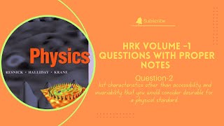 Halliday Resnick Krane HRK Vol1 Question2 with proper notes and detailed explanation [upl. by Oflodur]