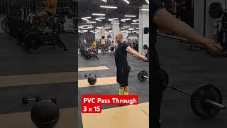 pvc pass through crossfit crossfitworkout [upl. by Giacopo]