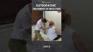 Osteopathic Treatment Of Neck Pain shorts [upl. by Doownel]