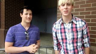 Curt and Riker Glee Live shoutout [upl. by Knipe840]