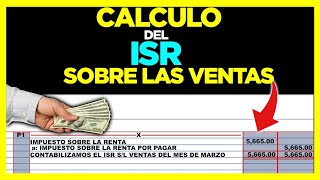 CALCULO DEL ISR  como estructurar un asiento contable de ISR [upl. by Kola816]