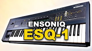 ENSONIQ ESQ1  Synth Demo  Sounds Patches amp Presets [upl. by Tipton]