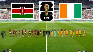 Kenya vs Ivory Coast ● FIFA World Cup 2026 Qualification  11 June 2024 Gameplay [upl. by Eadith]