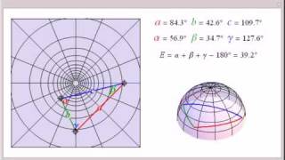 Spherical Trigonometry on a Gnomonic Projection [upl. by Enyamart]