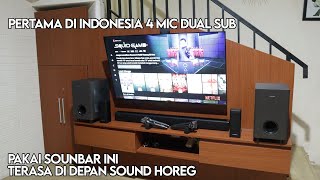 SOUNDBAR TERBAIK 2024 Dengan 4 MIC amp DUAL SUBWOOFER  Review Simbadda CST 907N Poseidon Bass [upl. by Busiek128]