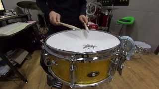 1960s Slingerland RadioKing 14x55 Snare Drum [upl. by Tumer]