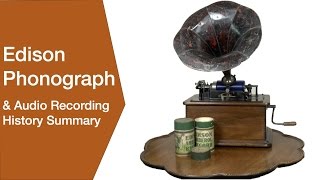 Edison Phonograph  Gramophone amp Audio Recording History [upl. by Burn672]