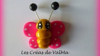 Tuto Fimo Joli Papillon  Polymer Clay Tutorial [upl. by Ycnalc]