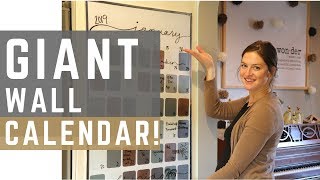 How I Plan and Schedule my Life  DIY Wall Calendar [upl. by Isus]