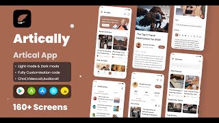 Artically  Article amp Blog App React Native Ui Kit [upl. by Suilenrac894]