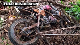 FULL RESTORATION • Yamaha FZ16 Abandoned  From Trash To Incredible GOLD Motorcycle  TimeLapse [upl. by Sulamith280]