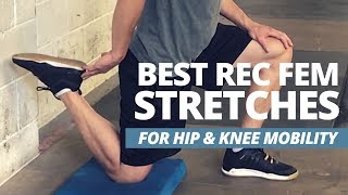 2 Exercises for the Best Rectus Femoris Stretch [upl. by Nyrhtakyram]