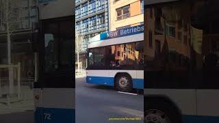 VBZ Doppelgelenk Trolleybus bei der Langstrasse in Zürich [upl. by Heuser893]