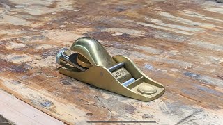 Luban No 102 Bronze Block Plane Initial Setup and Review [upl. by Anat]