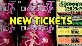 New Tickets For July  Pink Panther Diamond 7s  New York Lottery [upl. by Eachelle]