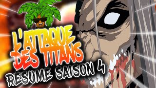 RÉSUMÉ LATTAQUE DES TITANS SAISON 4  PARTIE 1 ET 2 [upl. by Ursola]