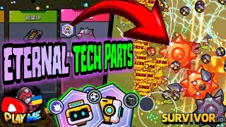 Drone Durian amp Soccer Ball with their Eternal Tech Parts  Survivorio Tech Parts Gameplay [upl. by Hephzibah]