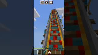 ROALER COASTER minecraft minecrftpe minecraftgameplay gaming minecraftshorts [upl. by Ahsilav]