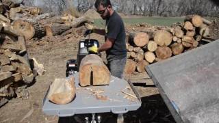 Kinetic Log Splitter cutting different wood [upl. by Fran325]