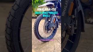 Royal Enfield Himalayan 450 Tubeless Spoke Wheels Launched  Bikewale shorts himalayan450 [upl. by Courtney865]