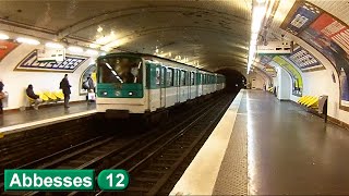 Abbesses  Ligne 12  Métro de Paris  RATP MF67 [upl. by Aevin]