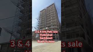 3 amp 4 bhk 2300 sft 4000 sft flats sale Hyderabad Gachibowli Kondapur [upl. by Delp715]