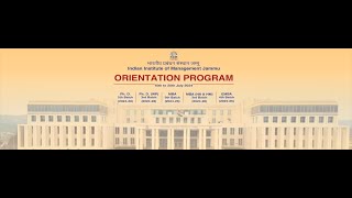 Orientation Program 202426  IIM Jammu [upl. by Etiragram]