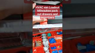 HVAC van Loadout Milwaukee packout drawers and organizers tools milwaukeepackout hvactraining [upl. by Thaddaus844]