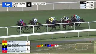 Gulfstream Park Carrera 4  28 de Febrero 2024 [upl. by Onyx]